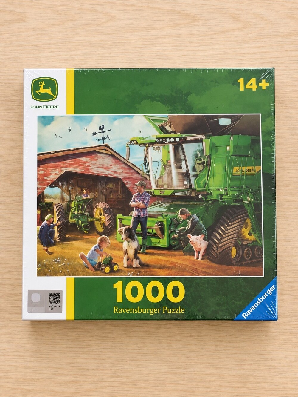 Ravensburger John Deere Then & Now Tractor Jigsaw Puzzle 1000 Pieces NEW